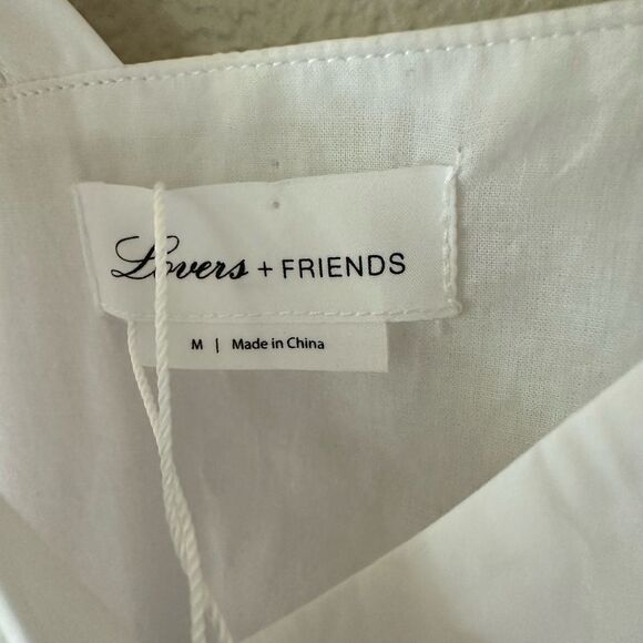 NWT Lovers + Friends Eyelet White Cotton Mini Dress Size M - Picture 3 of 8